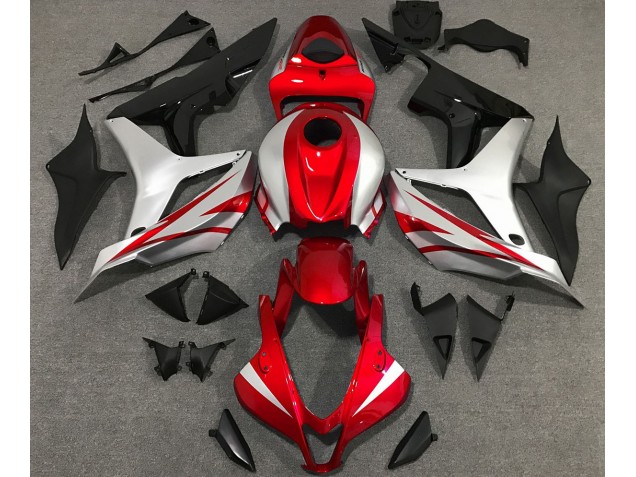 2007-2008 Red and Silver OEM Style Honda CBR600RR Motorcycle Fairing UK 2007-2008 Red and Silver OEM Style Honda CBR600RR Motorcycle Fairing UK