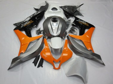 2007-2008 Silver White and Orange Honda CBR600RR Motorcycle Fairing UK
