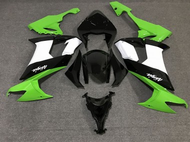 2008-2010 Gloss Black & Green Kawasaki ZX10R Motorcycle Fairing UK
