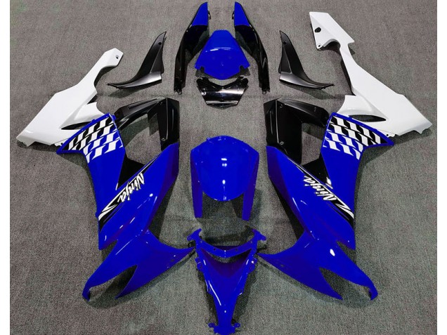 2008-2010 Gloss Blue and White Kawasaki ZX10R Motorcycle Fairing UK 2008-2010 Gloss Blue and White Kawasaki ZX10R Motorcycle Fairing UK
