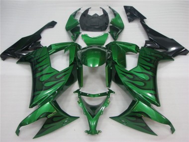 2008-2010 Green Flame Kawasaki ZX10R Motorcycle Fairing UK