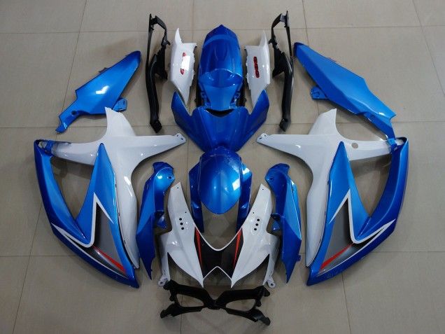 2008-2010 Metallic Blue & White Suzuki GSXR 600-750 Motorcycle Fairing UK 2008-2010 Metallic Blue & White Suzuki GSXR 600-750 Motorcycle Fairing UK