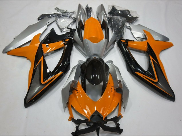 2008-2010 Orange and Silver Suzuki GSXR 600-750 Motorcycle Fairing UK 2008-2010 Orange and Silver Suzuki GSXR 600-750 Motorcycle Fairing UK
