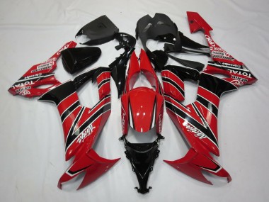 2008-2010 Red Black Kawasaki ZX10R Motorcycle Fairing UK