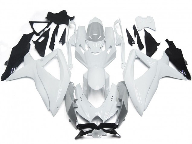 2008-2010 Shining Gloss White With Silver Suzuki GSXR 600-750 Motorcycle Fairing UK 2008-2010 Shining Gloss White With Silver Suzuki GSXR 600-750 Motorcycle Fairing UK