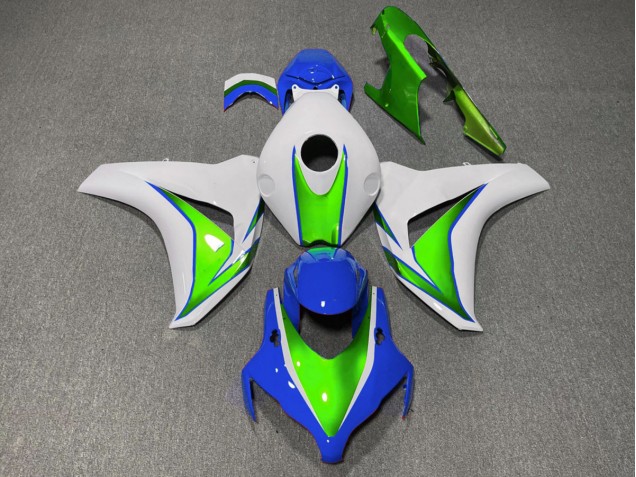 2008-2011 Gloss Green and Blue Honda CBR1000RR Motorcycle Fairing UK