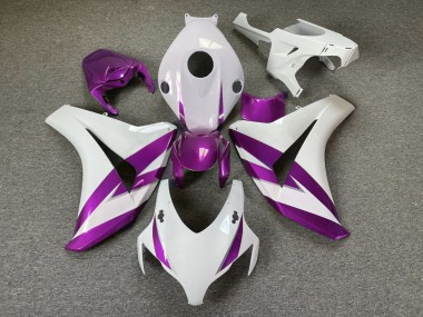 2008-2011 Gloss White & Purple Trim Honda CBR1000RR Motorcycle Fairing UK