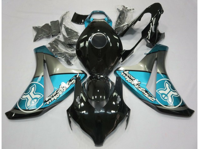 2008-2011 Light Blue on Black Custom Honda CBR1000RR Motorcycle Fairing UK 2008-2011 Light Blue on Black Custom Honda CBR1000RR Motorcycle Fairing UK