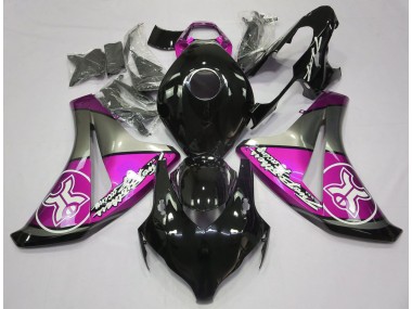 2008-2011 Pink on Black Custom Honda CBR1000RR Motorcycle Fairing UK