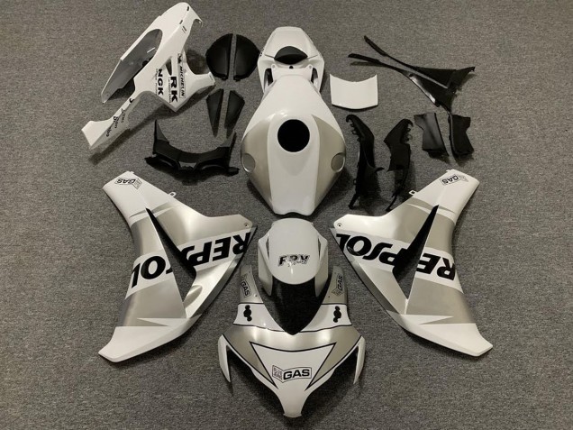 2008-2011 Silver Repsol Honda CBR1000RR Motorcycle Fairing UK 2008-2011 Silver Repsol Honda CBR1000RR Motorcycle Fairing UK