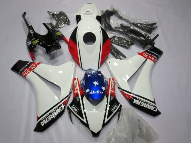 2008-2011 White Carrera Honda CBR1000RR Motorcycle Fairing UK 2008-2011 White Carrera Honda CBR1000RR Motorcycle Fairing UK