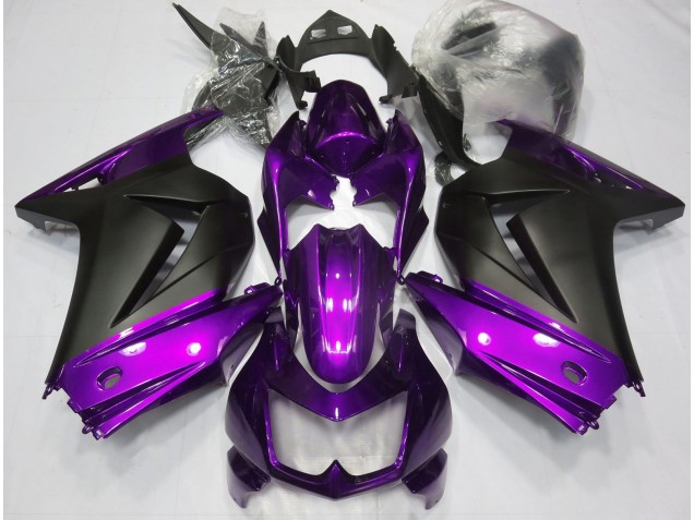 2008-2013 Purple and Matte Black Kawasaki Ninja 250 Motorcycle Fairing UK 2008-2013 Purple and Matte Black Kawasaki Ninja 250 Motorcycle Fairing UK