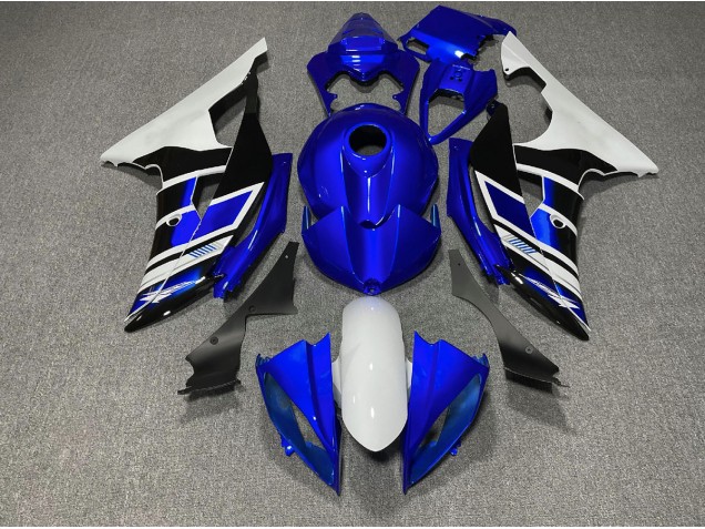 2008-2016 Blue Black and White OEM Style Yamaha R6 Motorcycle Fairing UK
