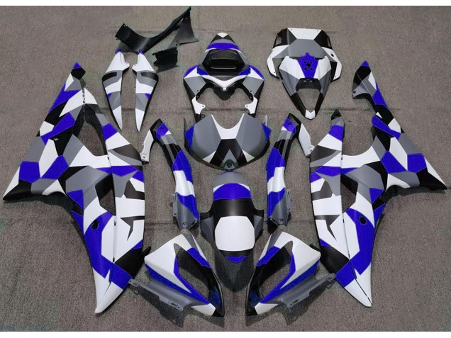 2008-2016 Blue Camo Plain Yamaha R6 Motorcycle Fairing UK 2008-2016 Blue Camo Plain Yamaha R6 Motorcycle Fairing UK