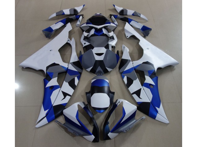 2008-2016 Blue Snow Camo Yamaha R6 Motorcycle Fairing UK 2008-2016 Blue Snow Camo Yamaha R6 Motorcycle Fairing UK