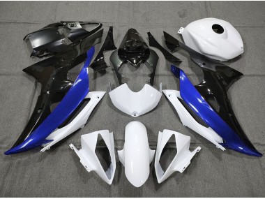 2008-2016 Custom Blue Black and White Yamaha R6 Motorcycle Fairing UK