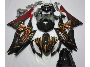 2008-2016 Custom Flame Yamaha R6 Motorcycle Fairing UK