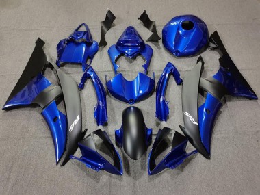 2008-2016 Dark Blue and Matte Black Yamaha R6 Motorcycle Fairing UK