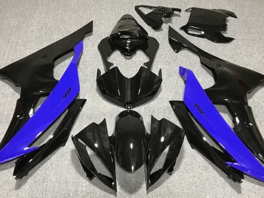 2008-2016 Gloss Black & Blue Yamaha R6 Motorcycle Fairing UK