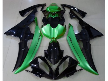 2008-2016 Gloss Black & Light Green Yamaha R6 Motorcycle Fairing UK