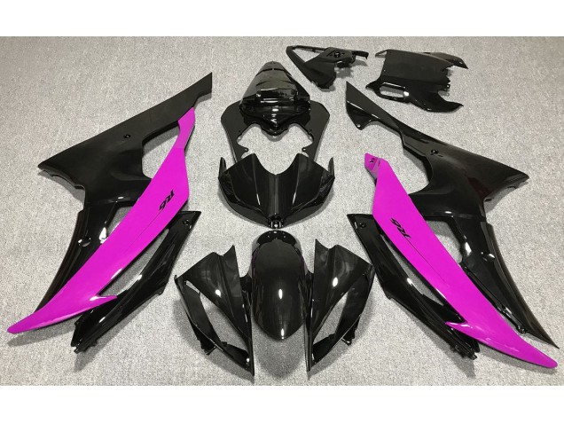 2008-2016 Gloss Black & Pink Yamaha R6 Motorcycle Fairing UK 2008-2016 Gloss Black & Pink Yamaha R6 Motorcycle Fairing UK
