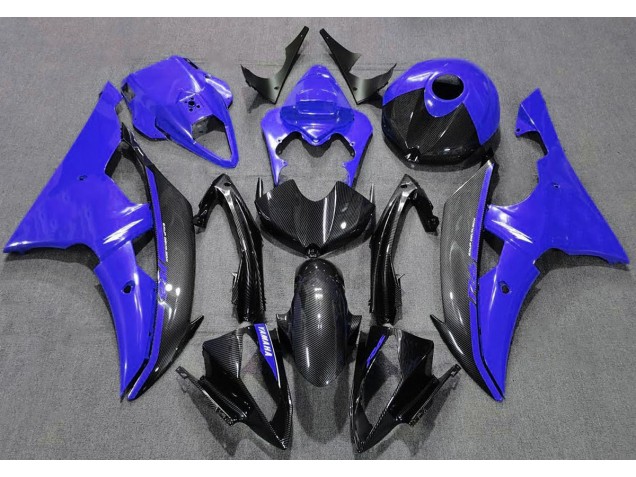2008-2016 Gloss Blue and Carbon Yamaha R6 Motorcycle Fairing UK 2008-2016 Gloss Blue and Carbon Yamaha R6 Motorcycle Fairing UK
