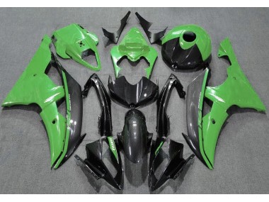 2008-2016 Gloss Green and Carbon Yamaha R6 Motorcycle Fairing UK
