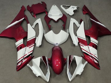 2008-2016 Gloss White and Red OEM Style Yamaha R6 Motorcycle Fairing UK