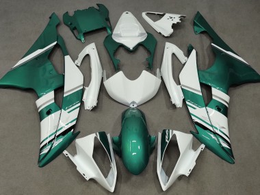 2008-2016 Gloss White and Seafoam Green OEM Style Yamaha R6 Motorcycle Fairing UK