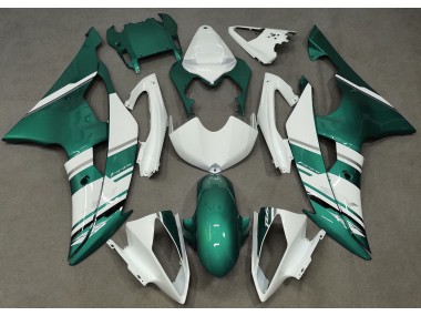 2008-2016 Gloss White and Seafoam Green OEM Style Yamaha R6 Motorcycle Fairing UK