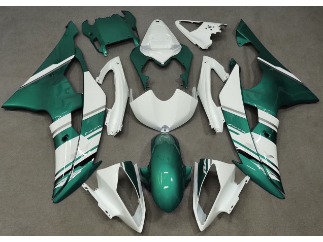 2008-2016 Gloss White and Seafoam Green OEM Style Yamaha R6 Motorcycle Fairing UK 2008-2016 Gloss White and Seafoam Green OEM Style Yamaha R6 Motorcycle Fairing UK