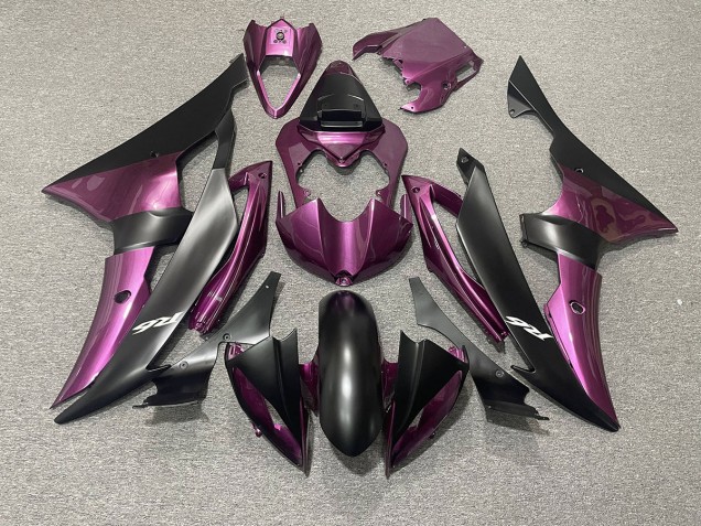 2008-2016 Light Purple and Matte Black Yamaha R6 Motorcycle Fairing UK