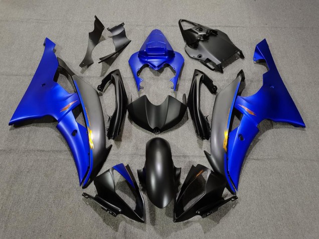 2008-2016 Matte Black and Blue Yamaha R6 Motorcycle Fairing UK 2008-2016 Matte Black and Blue Yamaha R6 Motorcycle Fairing UK