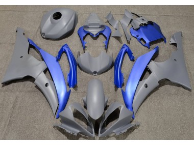 2008-2016 Matte Grey & Blue Yamaha R6 Motorcycle Fairing UK
