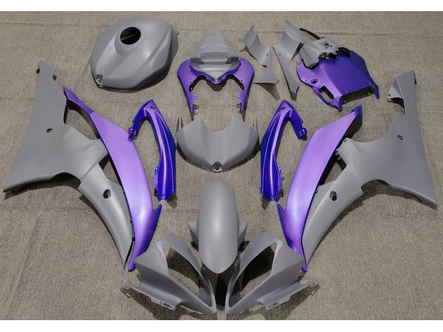 2008-2016 Matte Grey & Purple Yamaha R6 Motorcycle Fairing UK