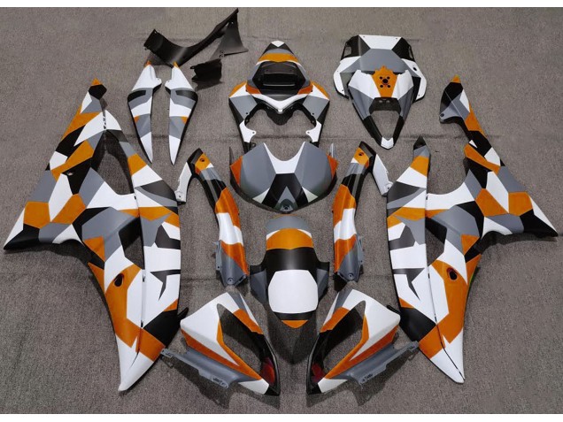 2008-2016 Orange Camo Plain Yamaha R6 Motorcycle Fairing UK 2008-2016 Orange Camo Plain Yamaha R6 Motorcycle Fairing UK