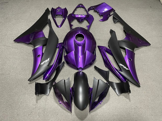 2008-2016 Purple and Matte Black & Yamaha R6 Motorcycle Fairing UK 2008-2016 Purple and Matte Black & Yamaha R6 Motorcycle Fairing UK