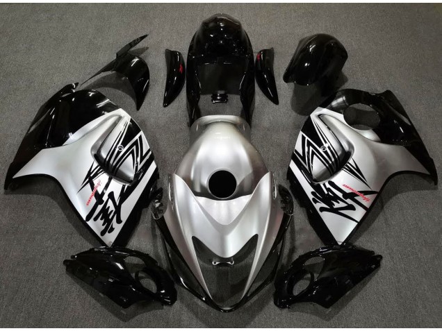 2008-2019 Gloss Black & Silver Design Suzuki GSXR 1300 Motorcycle Fairing UK