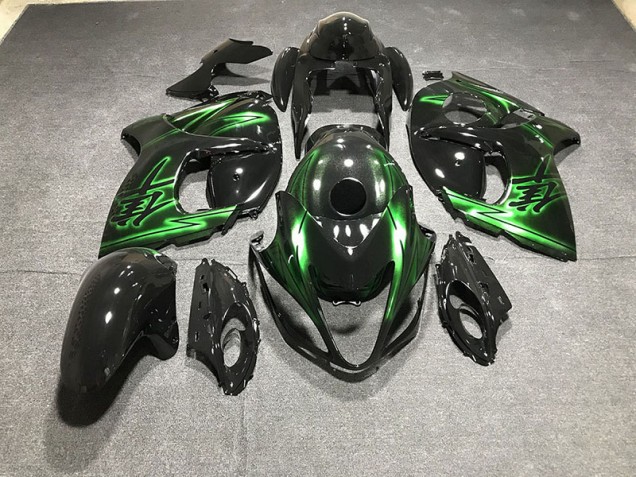 2008-2019 Gloss Black and Green Suzuki GSXR 1300 Motorcycle Fairing UK 2008-2019 Gloss Black and Green Suzuki GSXR 1300 Motorcycle Fairing UK