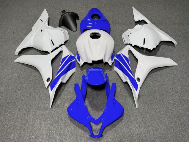 2009-2012 Dark Blue and White Side Stripe Honda CBR600RR Motorcycle Fairing UK 2009-2012 Dark Blue and White Side Stripe Honda CBR600RR Motorcycle Fairing UK