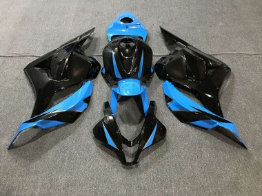 2009-2012 Gloss Black & Sky Blue Honda CBR600RR Motorcycle Fairing UK