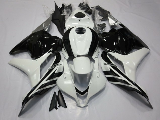2009-2012 Gloss Black and White Honda CBR600RR Motorcycle Fairing UK 2009-2012 Gloss Black and White Honda CBR600RR Motorcycle Fairing UK