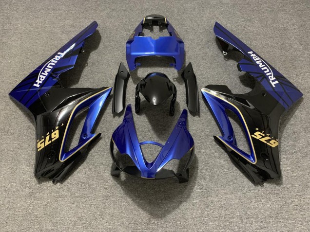 2009-2012 Gloss Blue and Black Triumph Daytona 675 Motorcycle Fairing UK 2009-2012 Gloss Blue and Black Triumph Daytona 675 Motorcycle Fairing UK