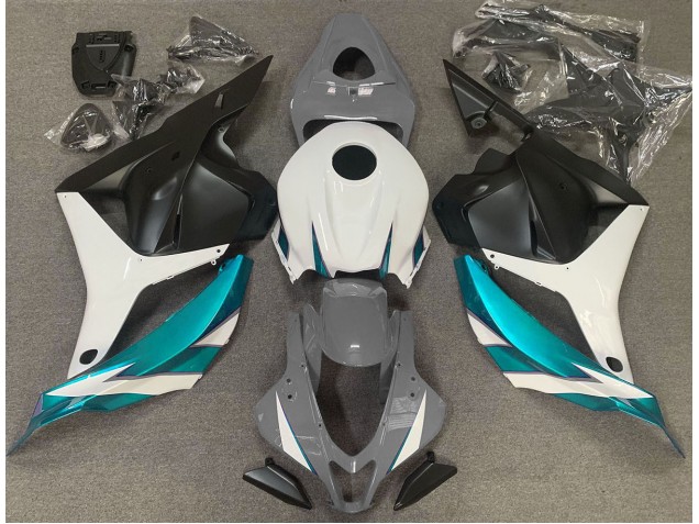 2009-2012 Gloss Grey White and Light Blue Honda CBR600RR Motorcycle Fairing UK 2009-2012 Gloss Grey White and Light Blue Honda CBR600RR Motorcycle Fairing UK