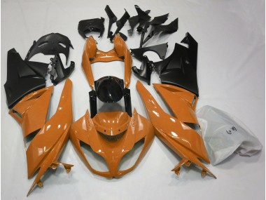 2009-2012 Gloss Orange & Black Kawasaki ZX6R Motorcycle Fairing UK