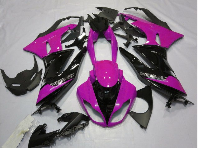 2009-2012 Gloss Pink and Black Kawasaki ZX6R Motorcycle Fairing UK 2009-2012 Gloss Pink and Black Kawasaki ZX6R Motorcycle Fairing UK