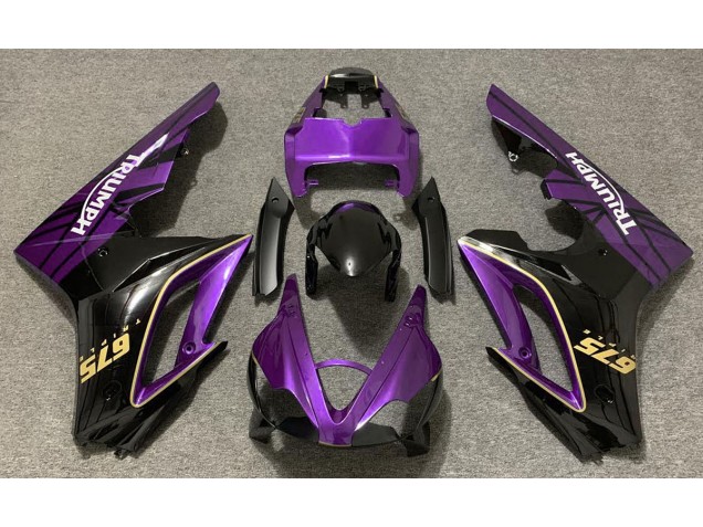 2009-2012 Gloss Purple and Black Triumph Daytona 675 Motorcycle Fairing UK 2009-2012 Gloss Purple and Black Triumph Daytona 675 Motorcycle Fairing UK