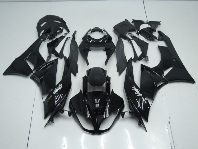 2009-2012 Gloss Total Black Kawasaki ZX6R Motorcycle Fairing UK 2009-2012 Gloss Total Black Kawasaki ZX6R Motorcycle Fairing UK