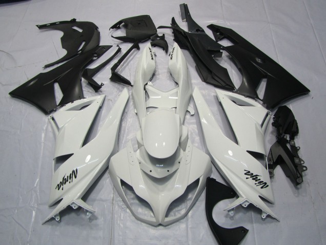 2009-2012 Gloss White Kawasaki ZX6R Motorcycle Fairing UK 2009-2012 Gloss White Kawasaki ZX6R Motorcycle Fairing UK