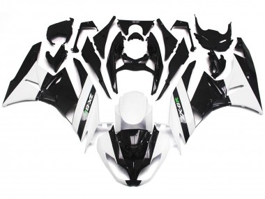 2009-2012 Gloss White and Slick Black Kawasaki ZX6R Motorcycle Fairing UK